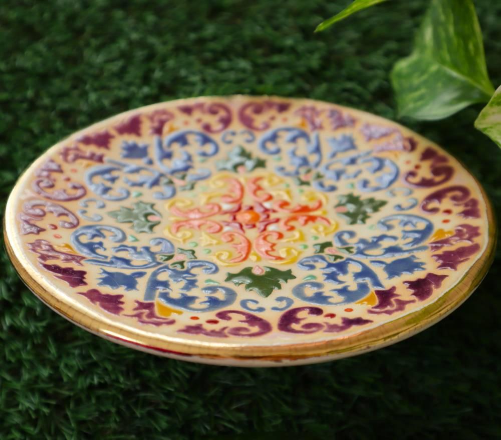 ◆タイルアート◆虹色◆アラベスク模様◆飾り皿◆絵皿◆ | 3枚目