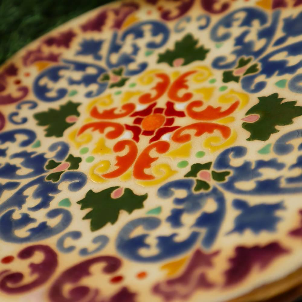 ◆タイルアート◆虹色◆アラベスク模様◆飾り皿◆絵皿◆ | 4枚目